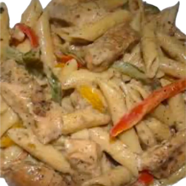 Jerk Chicken Rasta Pasta.