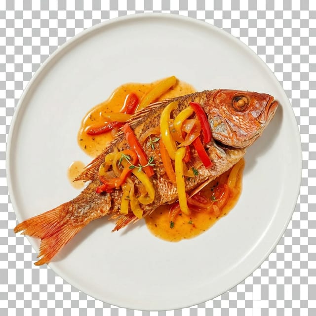 Fried Red Snapper Fish.