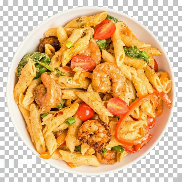 Shrimp Rasta Pasta.