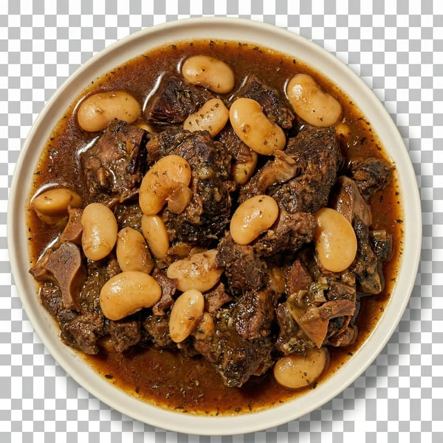 Oxtail & Butter Beans.