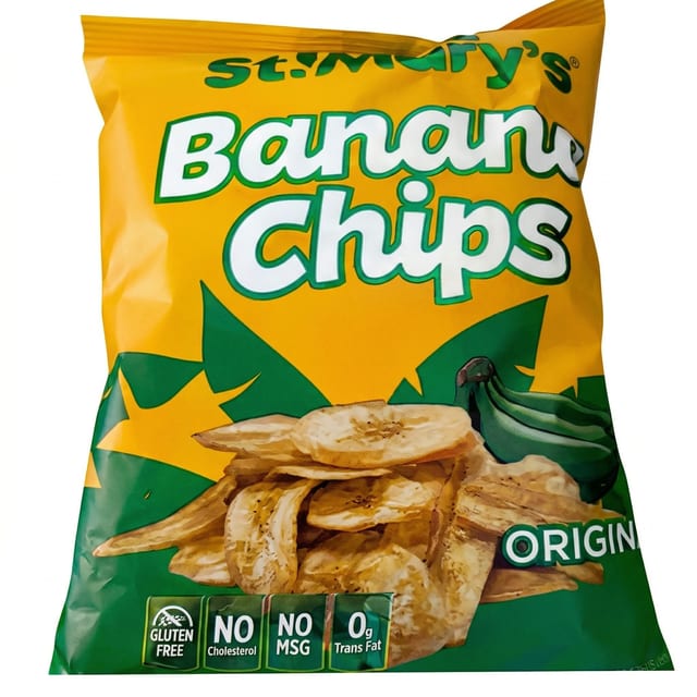 St Mary’s Banana Chips.