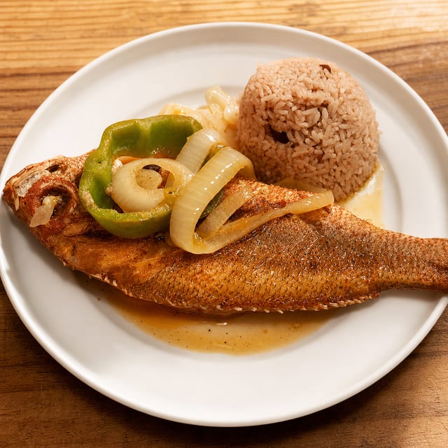 Brown Stew Fish.