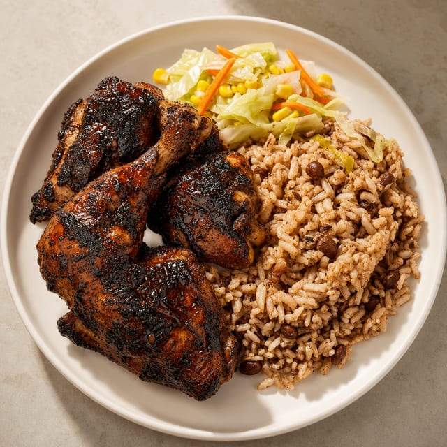 BBQ Jerk Chicken.