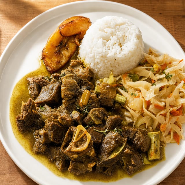 Curry Goat Roti.