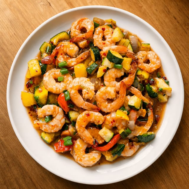 Sweet Chili Shrimp.