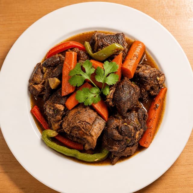 Brown Stew Chicken.
